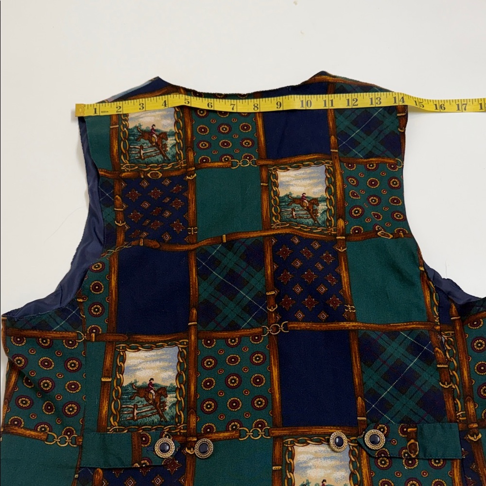 Jantzen Classics Equestrian Patchwork Vest Women’… - image 9